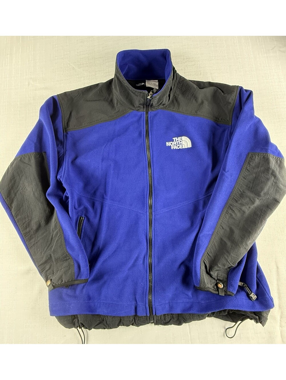 Vintage The North Face GORE Windstopper Fleece Jacket Blue Black 90s TNF XXL